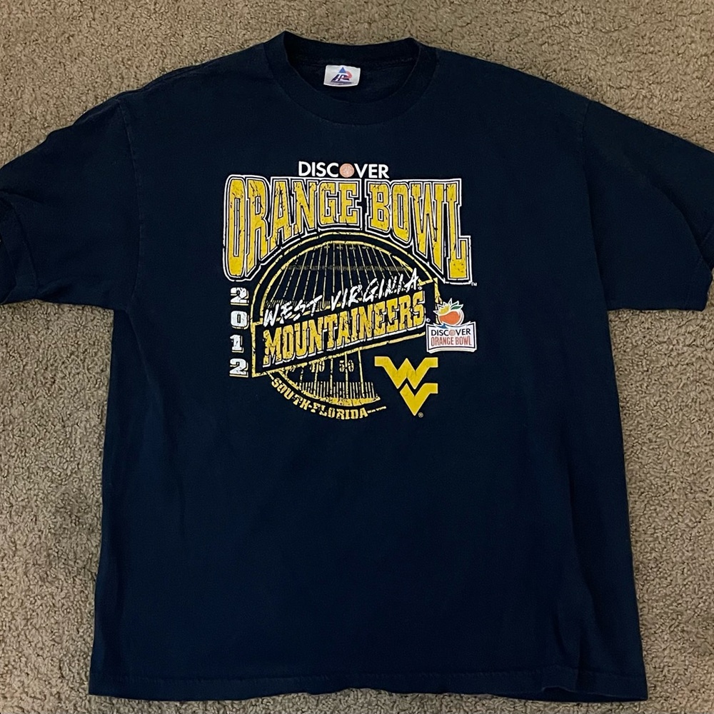 Vintage Majestuc WVU Orange Bowl Tee